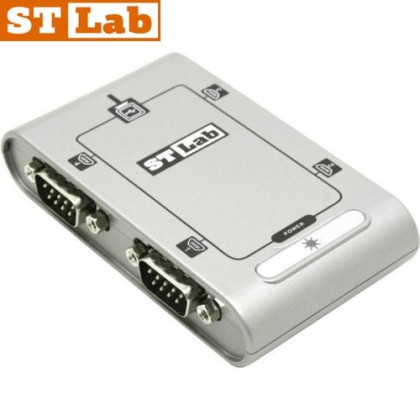 ממיר USB2.0 ל-4 יציאות RS232 דגם ST-LAB U-400