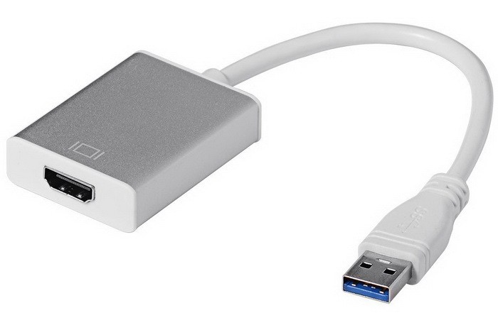 מתאם USB3.0 ל-HDMI, לחיבור מסך נוסף, תומך אודיו, WIN7 / WIN8 / WIN8.1 / WIN10
