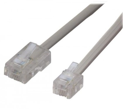 כבל RJ11 - RJ45 לטלפון חכם, אורך 3 מטר