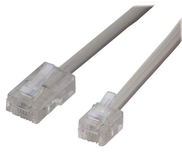 כבל RJ11 - RJ45 לטלפון חכם, אורך 10 מטר