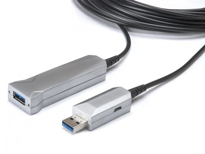 כבל מאריך USB3.0 AOC מבוסס סיב אופטי זכר - נקבה, 10 מטר