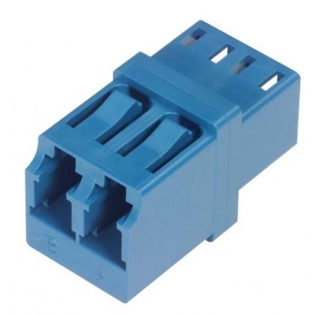 מתאם LC/UPC SM דופלקס נ-נ ללא אוזניים לפאנל, כחול