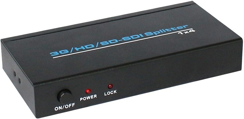 מפצל מגבר SDI ל-4 מסכים בו זמנית, תומך SD-SDI, HD-SDI, 3G-SDI