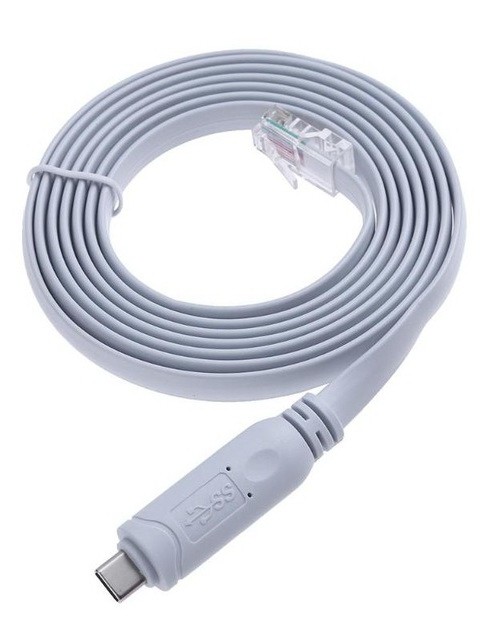 כבל קונסול לסיסקו USB C - RJ45, באורך 1.8 מטר