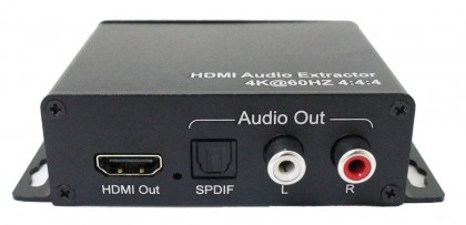 ממיר כניסת HDMI ליציאות HDMI + אודיו אופטי S/PDIF + אודיו אנלוגי, תומך HDMI2.0 4K@60HZ 4:4:4 HDCP2.2