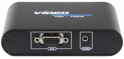ממיר איכותי VGA + אודיו ל-HDMI, עם ספק כוח