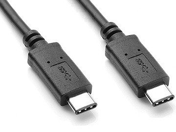 כבל  10Gbps USB3.2 GEN2, תקע USB C זכר - C זכר תומך חיבור מסך באורך 0.5 מטר TopX