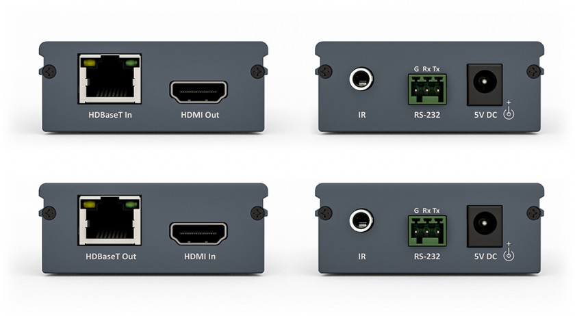 מרחיק HDMI בטכנולוגיית HDBaseT על גבי כבל רשת תומך 4K@60HZ עד 40 מטר, כולל RS232 ו-IR דו כיווני, מבית MSOLUTIONS
