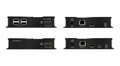 מרחיק HDMI + 4xUSB2.0 בטכנולוגיית HDBaseT על גבי כבל רשת תומך 4K@60HZ עד 40 מטר, כולל העברת אודיו אנלוגי, POC, RS232 ו-IR דו כיווני, מבית MSOLUTIONS