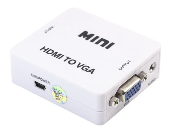 ממיר HDMI ל-VGA + אודיו, מתח USB