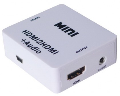 ממיר כניסת HDMI ליציאות HDMI + אודיו אנלוגי PL3.5 / מחלץ אודיו מ-HDMI