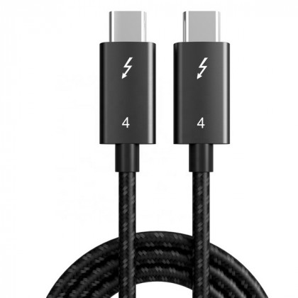 כבל  40Gbps Thunderbolt 4, תקע USB C זכר - C זכר 1.5 מטר