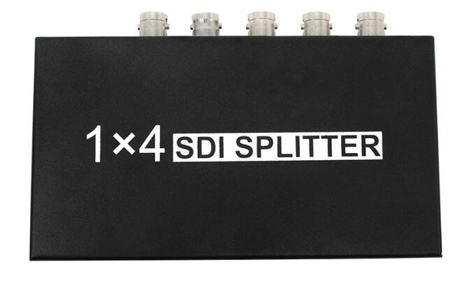 מפצל מוגבר SDI ל-4 מסכים בו זמנית, תומך SD-SDI, HD-SDI, 3G-SDI