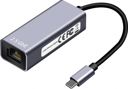 מתאם USB C לחיבור רשת LAN 2.5G