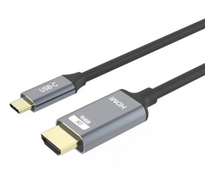 כבל USB C ל-HDMI זכר באורך 1.8 מטר, תומך 4K@144HZ 8K@60Hz