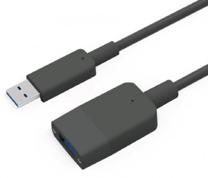 כבל מאריך USB3.2 GEN2 10G AOC מבוסס סיב אופטי זכר - נקבה, 10 מטר