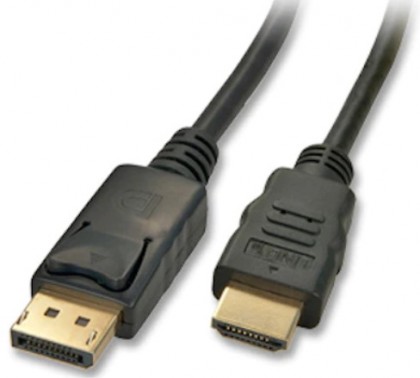 כבל DISPLAYPORT - HDMI באורך 10 מטר, תומך אודיו ו-4K@30HZ