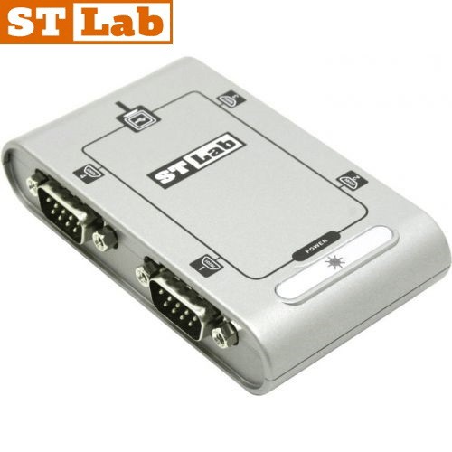 ממיר USB2.0 ל-4 יציאות RS232 דגם ST-LAB U-400