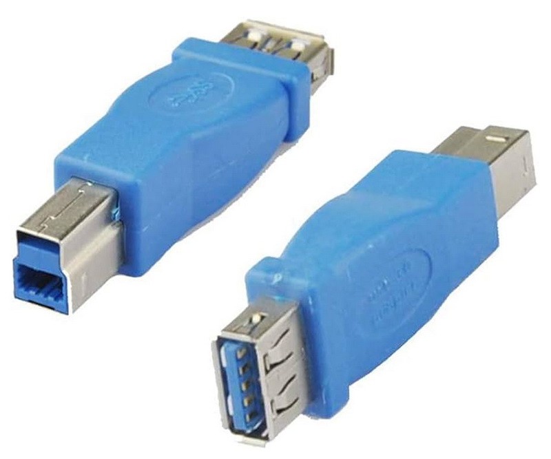 מתאם USB 3.0 B זכר - USB 3.0 A נקבה