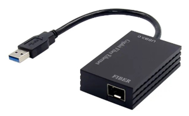 מתאם USB3.0 - SFP SLOT 1.25G, תומך WIN11 / MAC / ANDROID