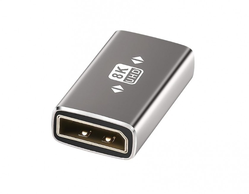 מתאם DISPLAYPORT 1.4 8K@60HZ נקבה - נקבה