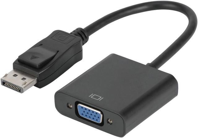 כבל מתאם קצר DISPLAYPORT זכר - VGA נקבה, אקונומי