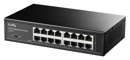 מתג 16 פורטים GIGA מתכתי 19'' 1U דגם CUDY GS1016