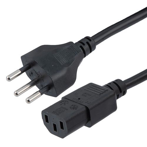 כבל חשמל למחשב "כבל קומקום" שוויצרי 1.8 מטר