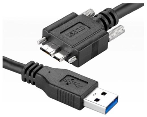 כבל USB3.0 A - MICRO B + SCREWS מקצועי + פריט, 3 מטר