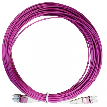 מגשר UNIBOOT MM OM4 דופלקס LC-LC אורך 1 מטר