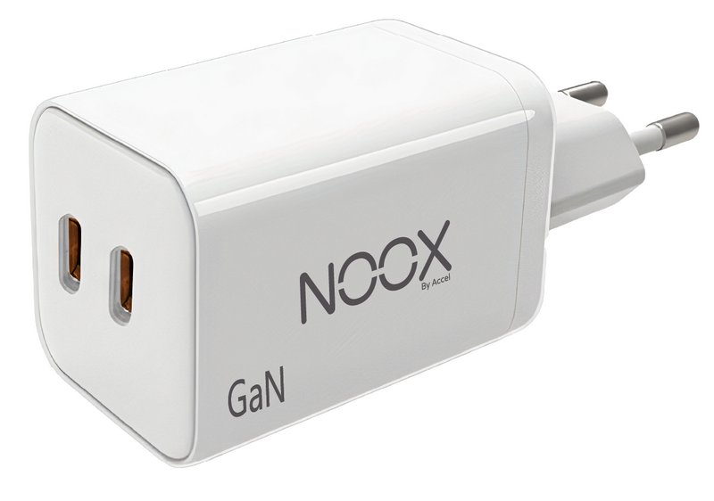 מטען קיר GaN 45W עם 2 יציאות USB-C – טעינה מהירה PD