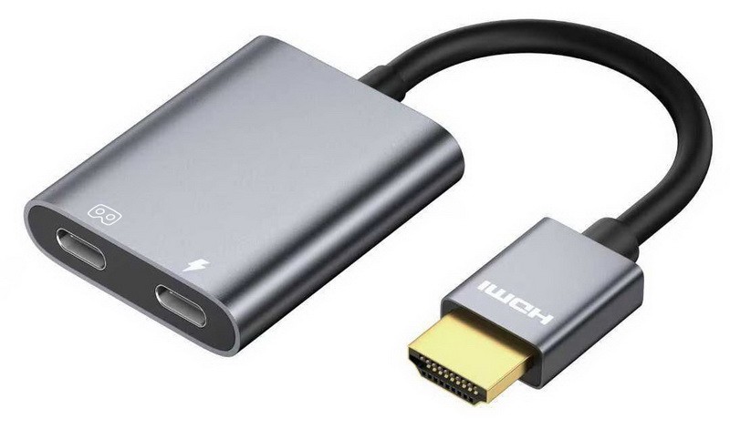 כבל ממיר HDMI זכר ל-USB C נקבה 4k@60hz (למסך USB C)