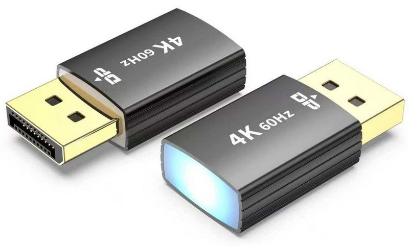 מתאם דמי DISPLAYPORT DUMMY PLUG תומך 1080P@120HZ / 4K@60HZ