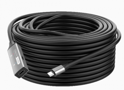 כבל מאריך USB-C אקטיבי 5 מטר USB 3.0 / 3.2 Gen1 עד 5Gbps עם מגבר מובנה (לא תומך אודיו/וידאו DP ALT MODE)