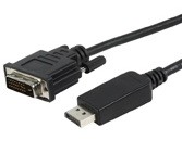 כבל DISPLAYPORT - DVI באורך 5 מטר, תומך 4K@30HZ