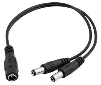 כבל מפצל DC 5.5/2.1 ל-2