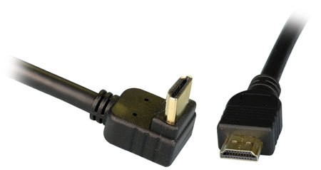 כבל HDMI2.0 איכותי מוזהב 30AWG באורך 3 מטר זוויתי