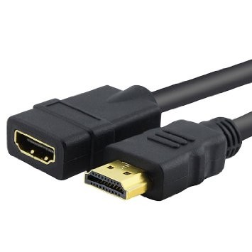 כבל הארכה HDMI זכר-נקבה 28AWG באורך 3 מטר