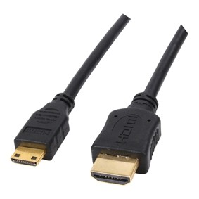 כבל HDMI - mini HDMI בתקן 1.4 מוזהב, 5 מטר