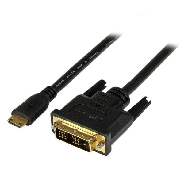 כבל MINI HDMI זכר - DVI זכר, 1.8 מטר