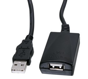 כבל USB2.0 מאריך אקטיבי  זכר - נקבה, 30 מטר