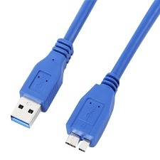 כבל USB3.0 מ-A זכר ל-MICRO B זכר מקצועי + פריט, 2 מטר