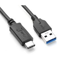 כבל 10Gbps USB3.2 GEN2, תקע USB A זכר - C זכר באורך 1.5 מטר TopX