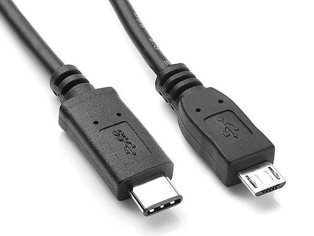 כבל USB תקע C זכר - MICRO B 2.0 זכר 1.8 מטר