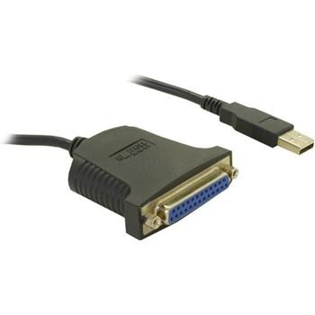 כבל USB - פרללי 25 פינים נקבה איכותי, תומך Windows 8 / 8.1 / 10