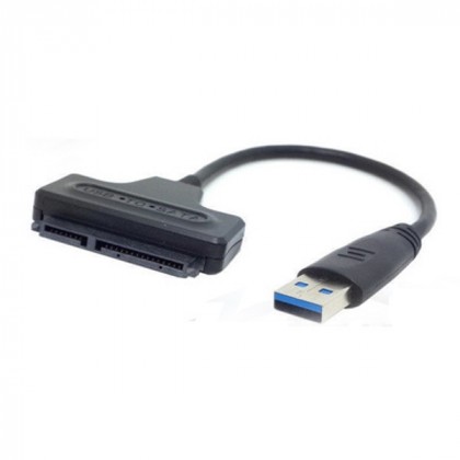 כבל USB3.0 זכר - SATA 22P באורך 0.3 מטר (ללא ספק כוח)