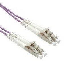 מגשר אופטי מולטימוד OM4 דופלקס LC-LC באורך 0.25 מטר
