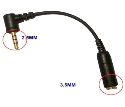 כבל מתאם קצר 3.5 נקבה - 2.5 זכר, 4 מגעים