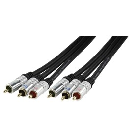 כבל 3xRCA COMPONENT VIDEO איכותי 1.5 מטר, תוצרת HQ