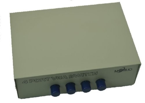 קופסת מיתוג VGA מכנית דו-כיוונית, 1 ל-4